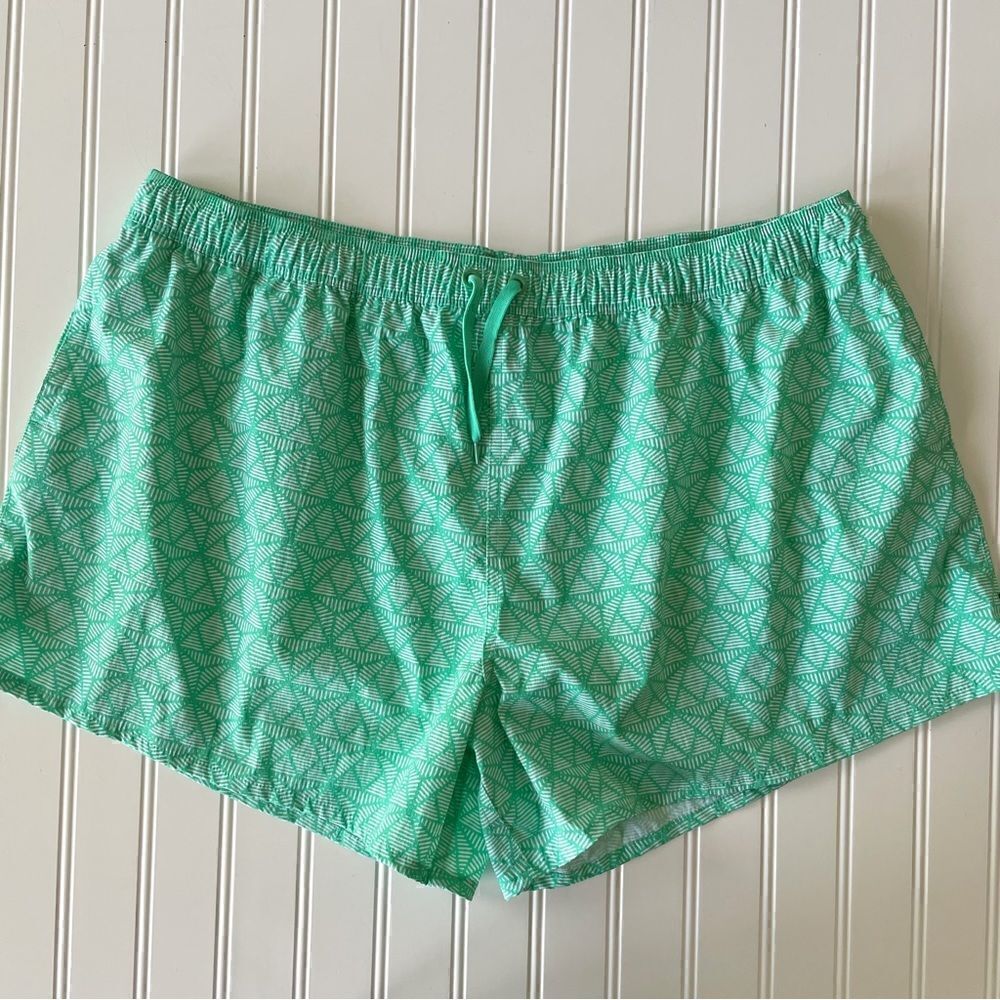 Lauren James Nylon Printed Shorts | Mint - Size XXL